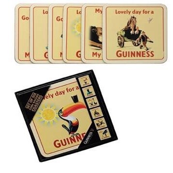 Guinness Heritage Toucan Coaster Set of 6