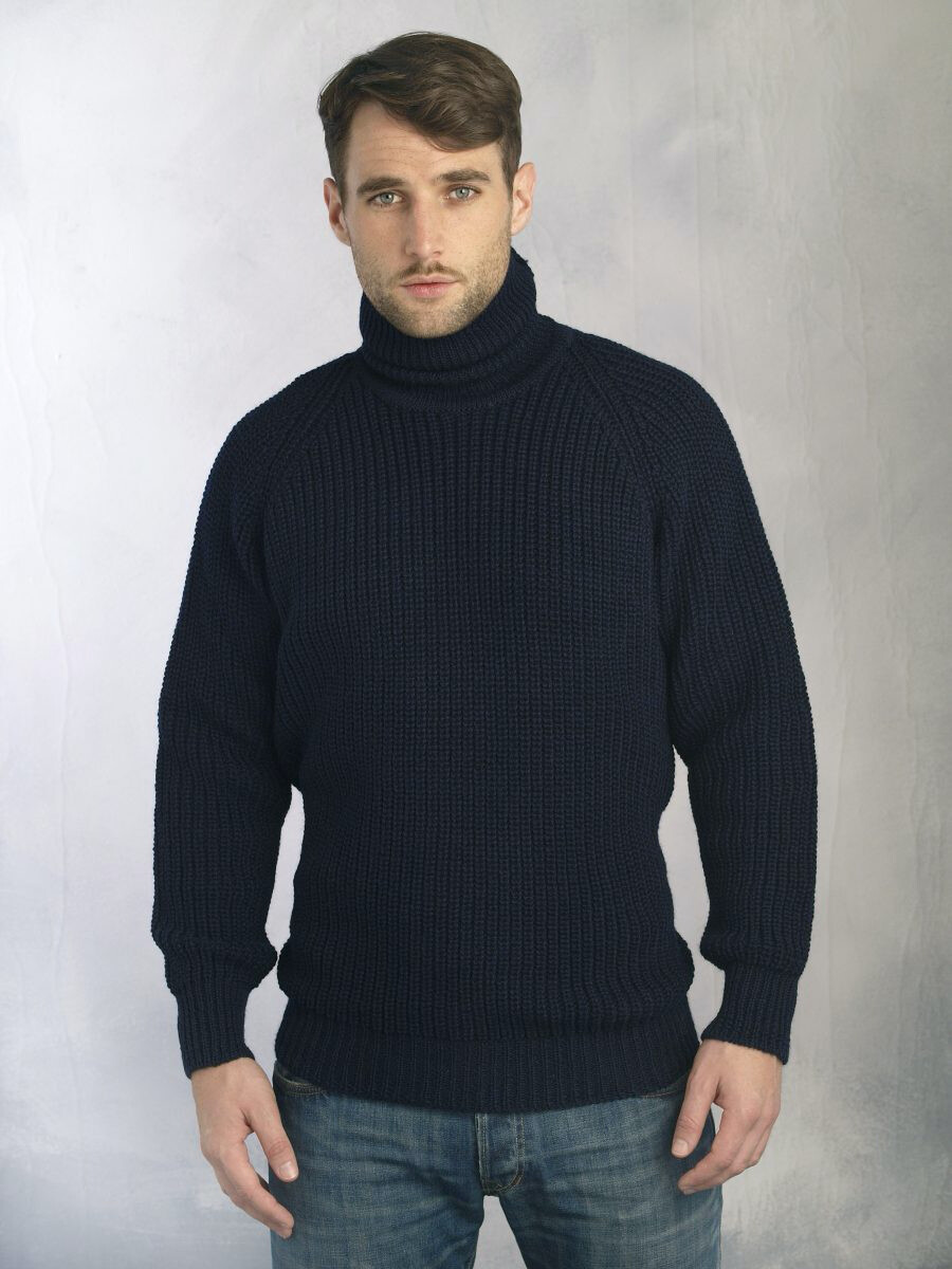 Submariner Rib Roll Neck Sweater