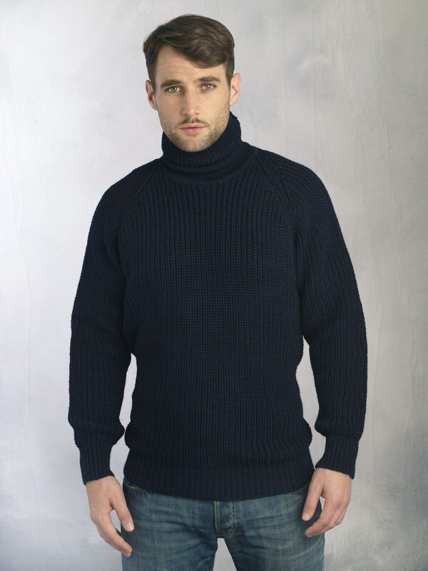 RIBBED ROLL NECK SWEATER