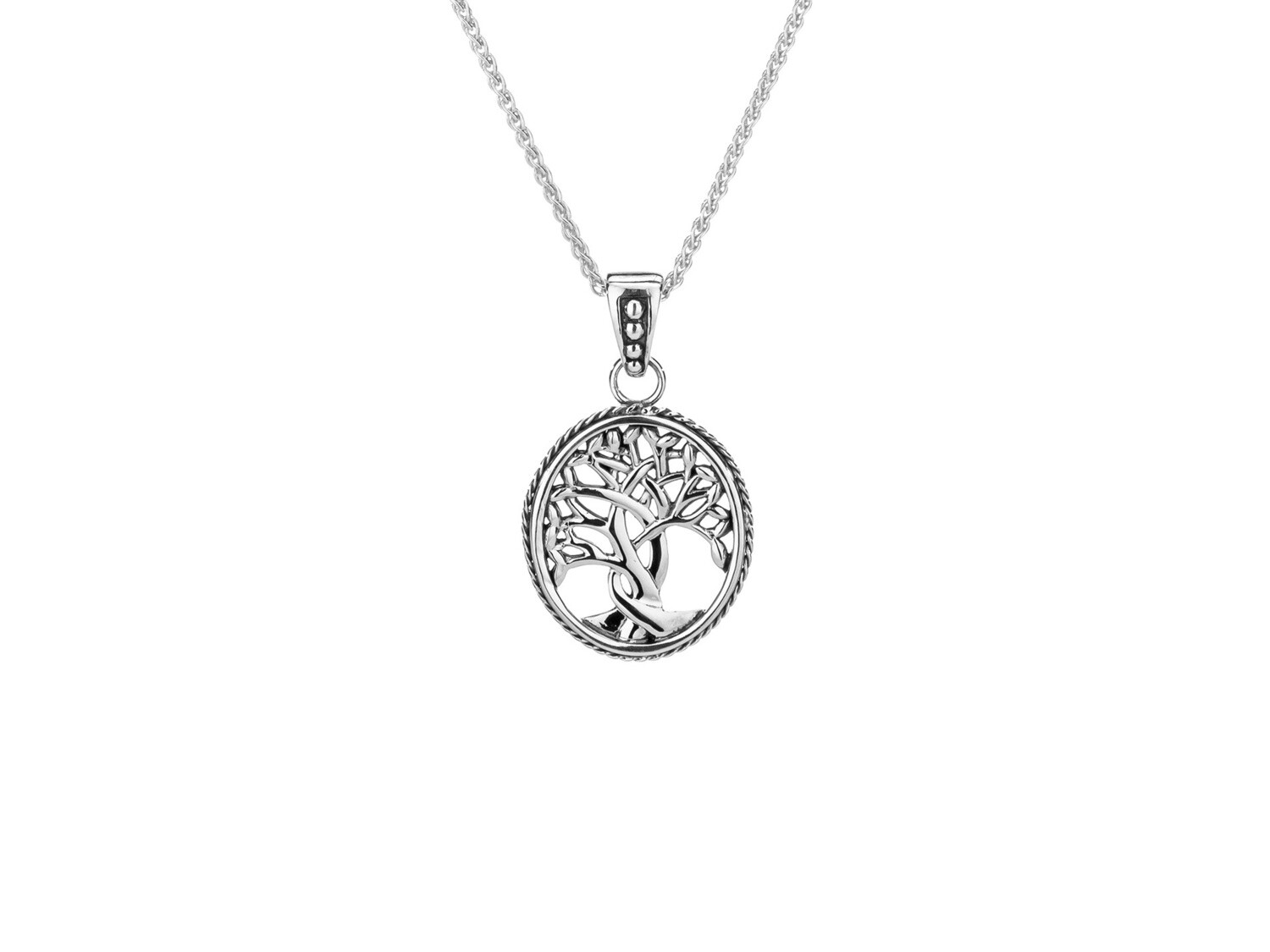 STERLING SILVER TREE OF LIFE PENDANT - SMALL