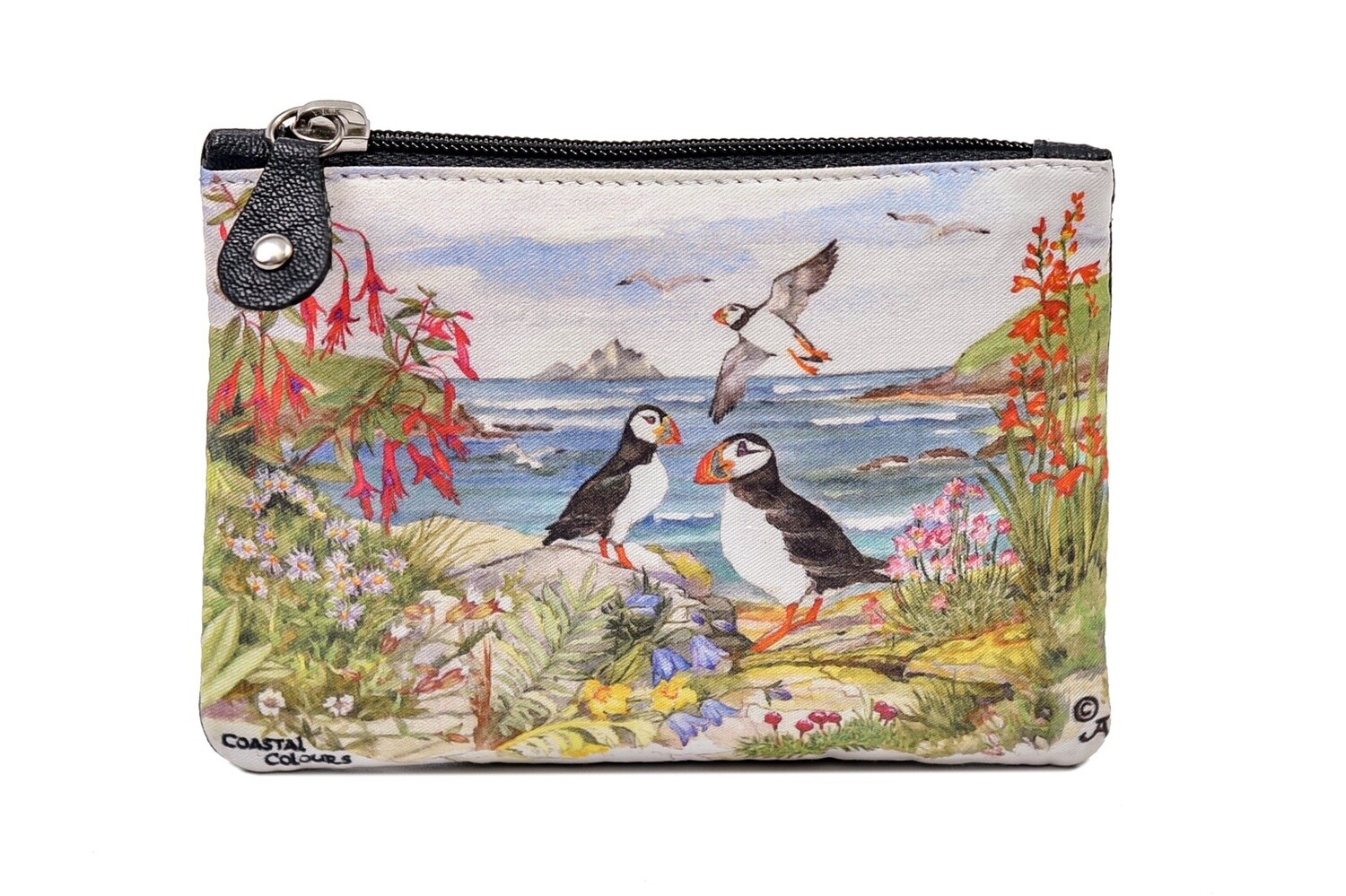Small Top Zip Purse - Puffin