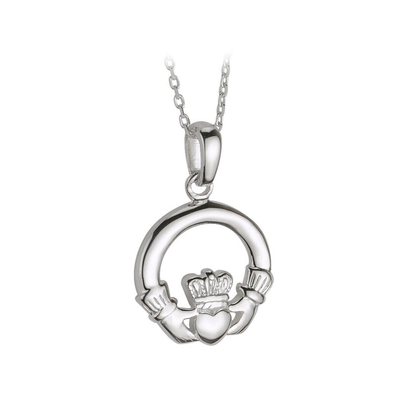 Sterling Silver Claddagh Necklace