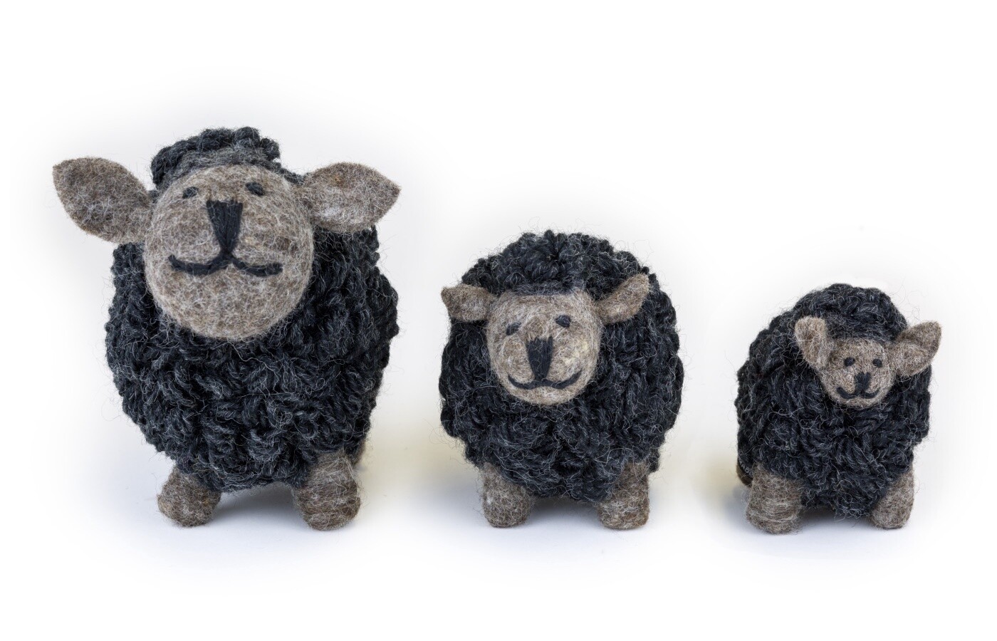 Knitted Sheep Collectibles Black