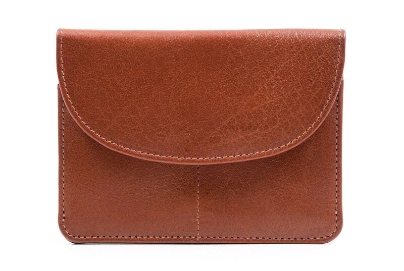 Back Zip Purse- Tan