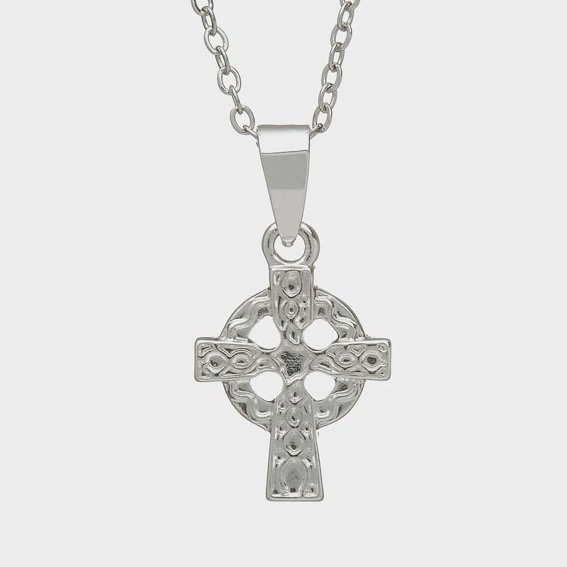 Silver Plated Celtic Cross Pendant
