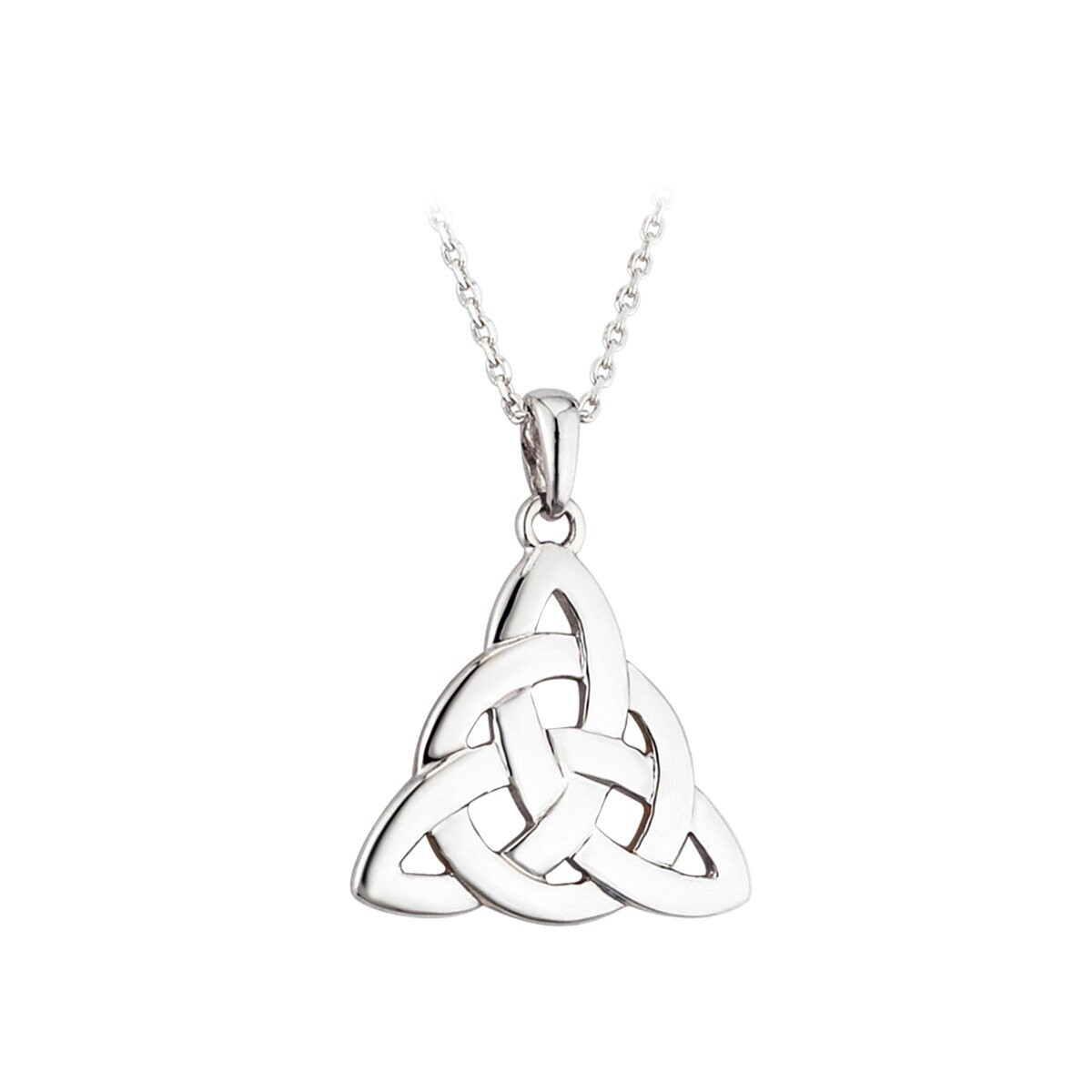 Sterling Silver Celtic Knot Trinity Necklace