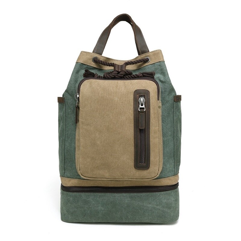 Multifunctional Waxed Canvas Backpack (2 colours)