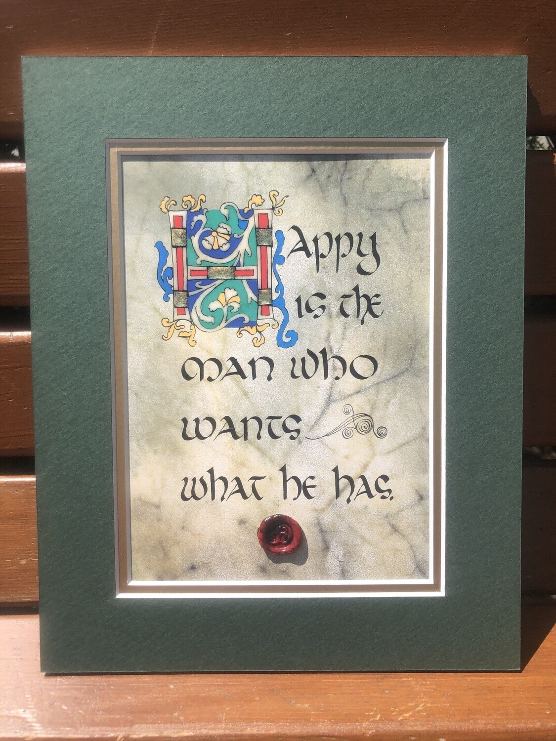 Happy is the Man - Matted