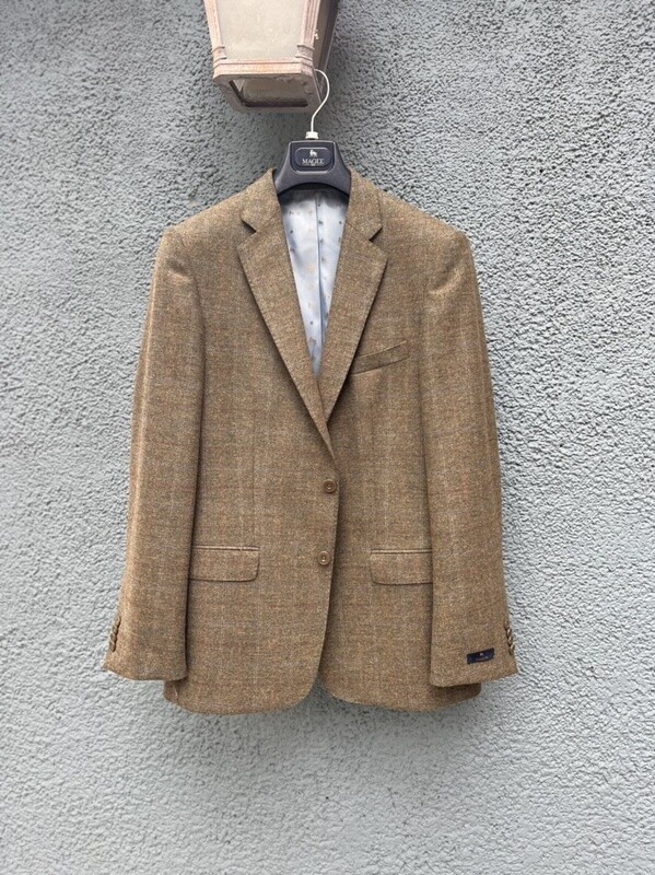 Magee Tweed Jacket - Beige Check
