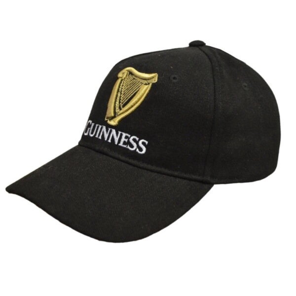 Guinness -  Signature  Emblem Black Baseball Hat