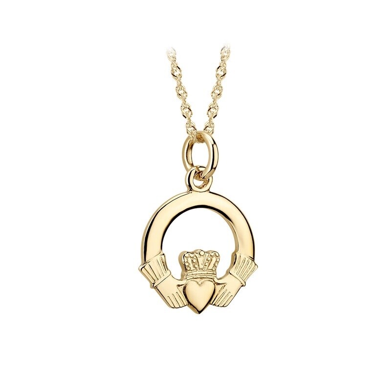Claddagh 10k Gold Necklace