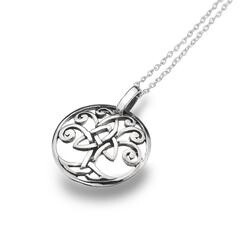 Celtic Tree of Life Round-Pendant