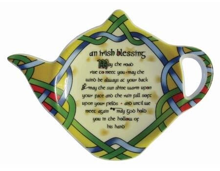 Irish Blessing Tea Bag Holder - Irish Weave