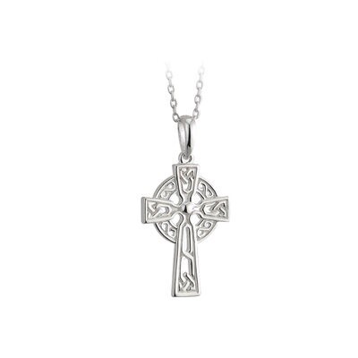 Sterling Silver Celtic Cross-Small pendant