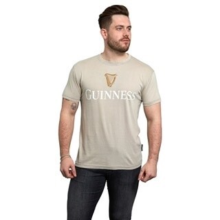 Trademark Guinness Label Beige T-Shirt