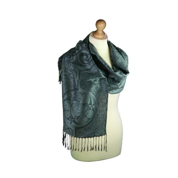 Wool &amp; Silk Pashmina Scarf -  Inishmore