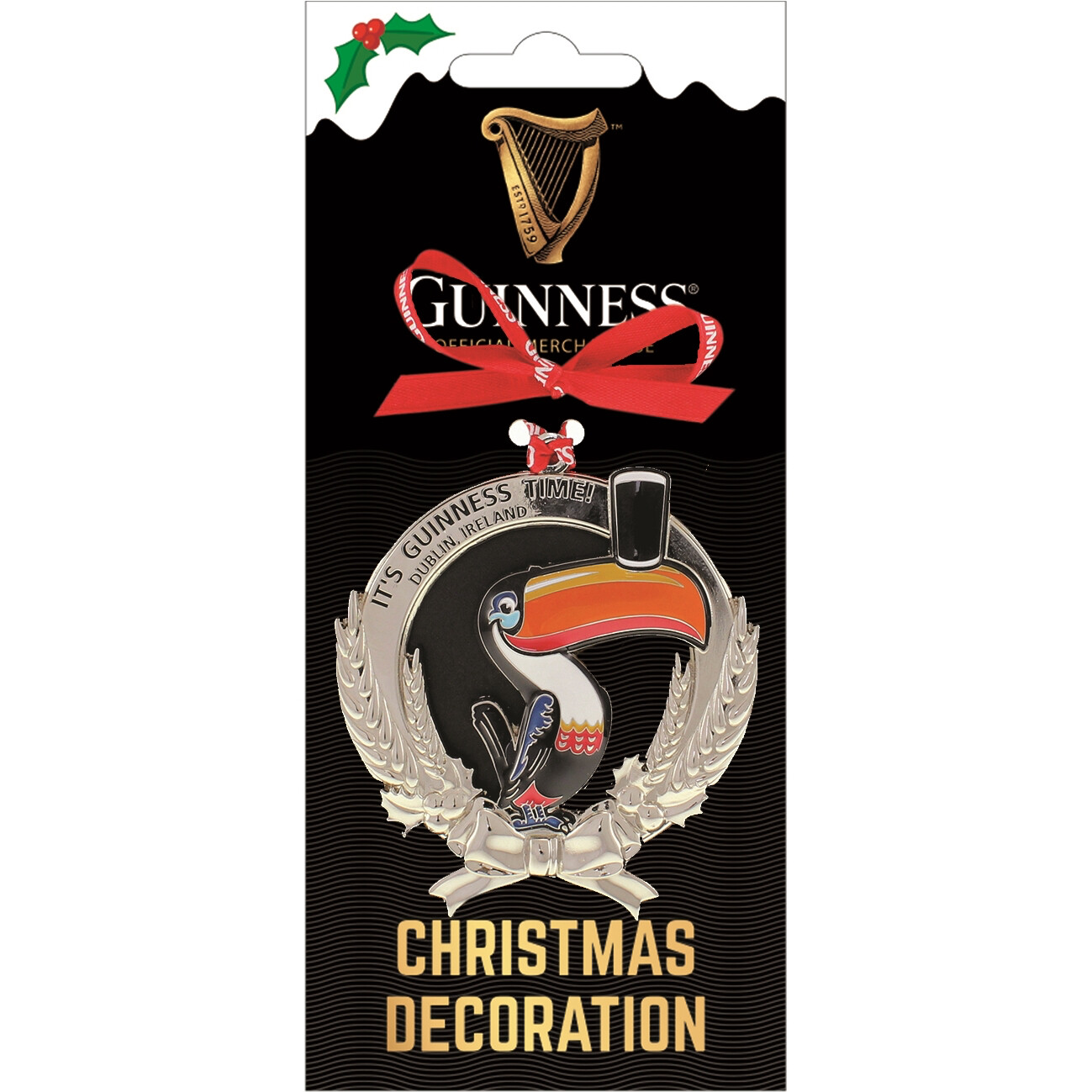 Guinness Toucan Metal Ornament