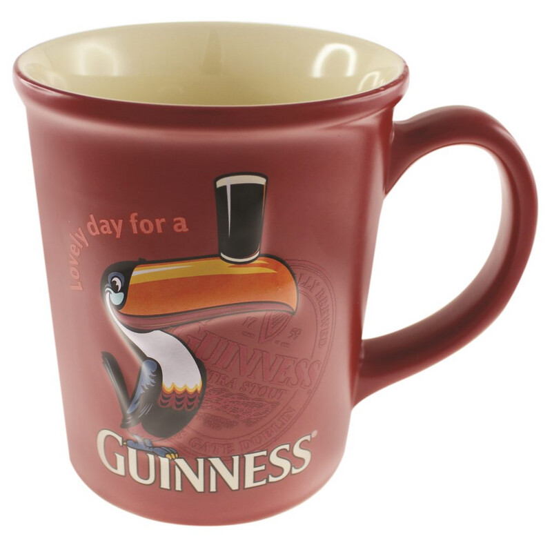 Guinness -Toucan Embossed Mug - Red