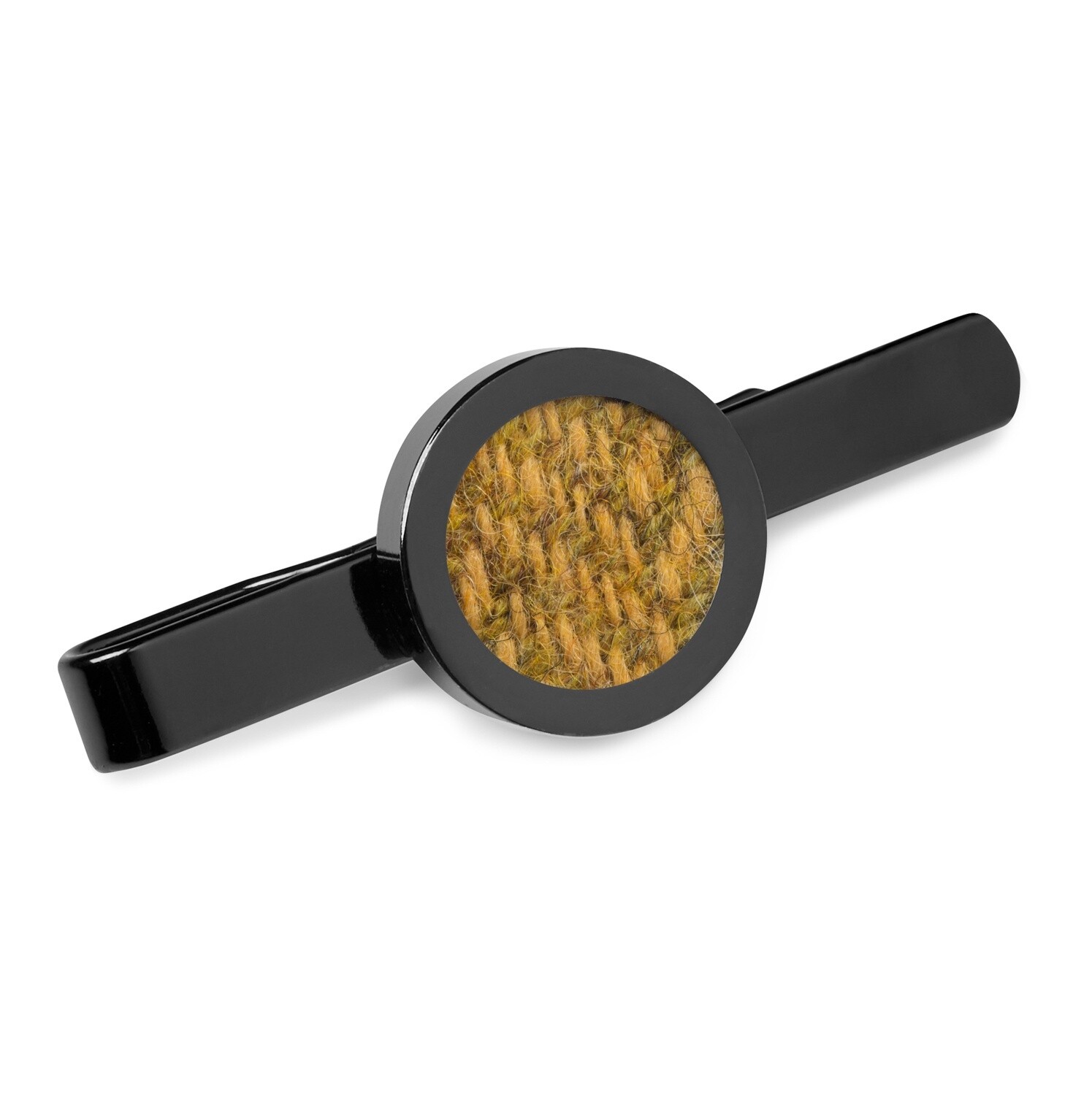 Donegal Tweed Tie Slide, Colour: AMBER (YELLOW)