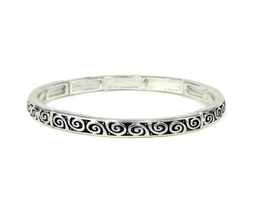 Celtic Spiral Stretch Bracelet