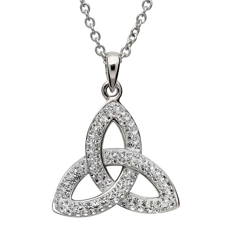 Sterling Silver Trinity White Swarovski Pendant