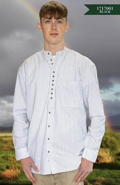 Black/White Stripe Civilian Shirt