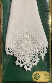 Ladies Linen Handkerchief-Crochet