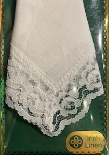 Ladies Linen Handkerchief-Lace Edge