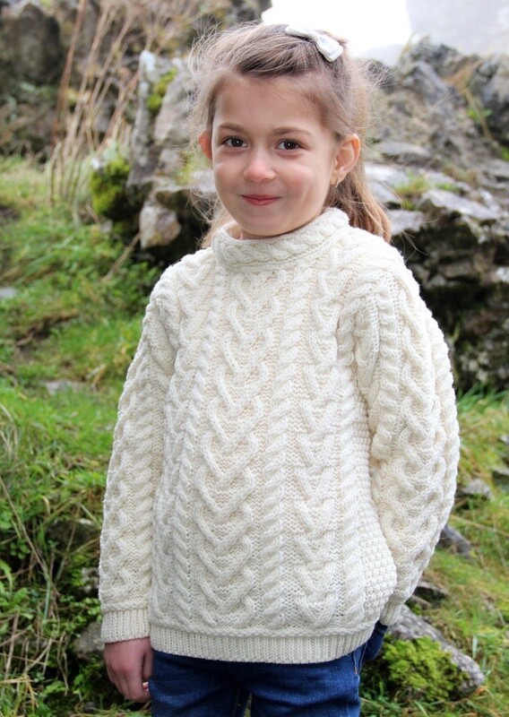 Kids Heart Design Sweater