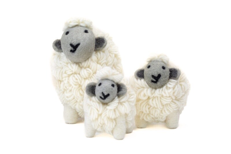 Knitted Sheep Collectible Grey Face