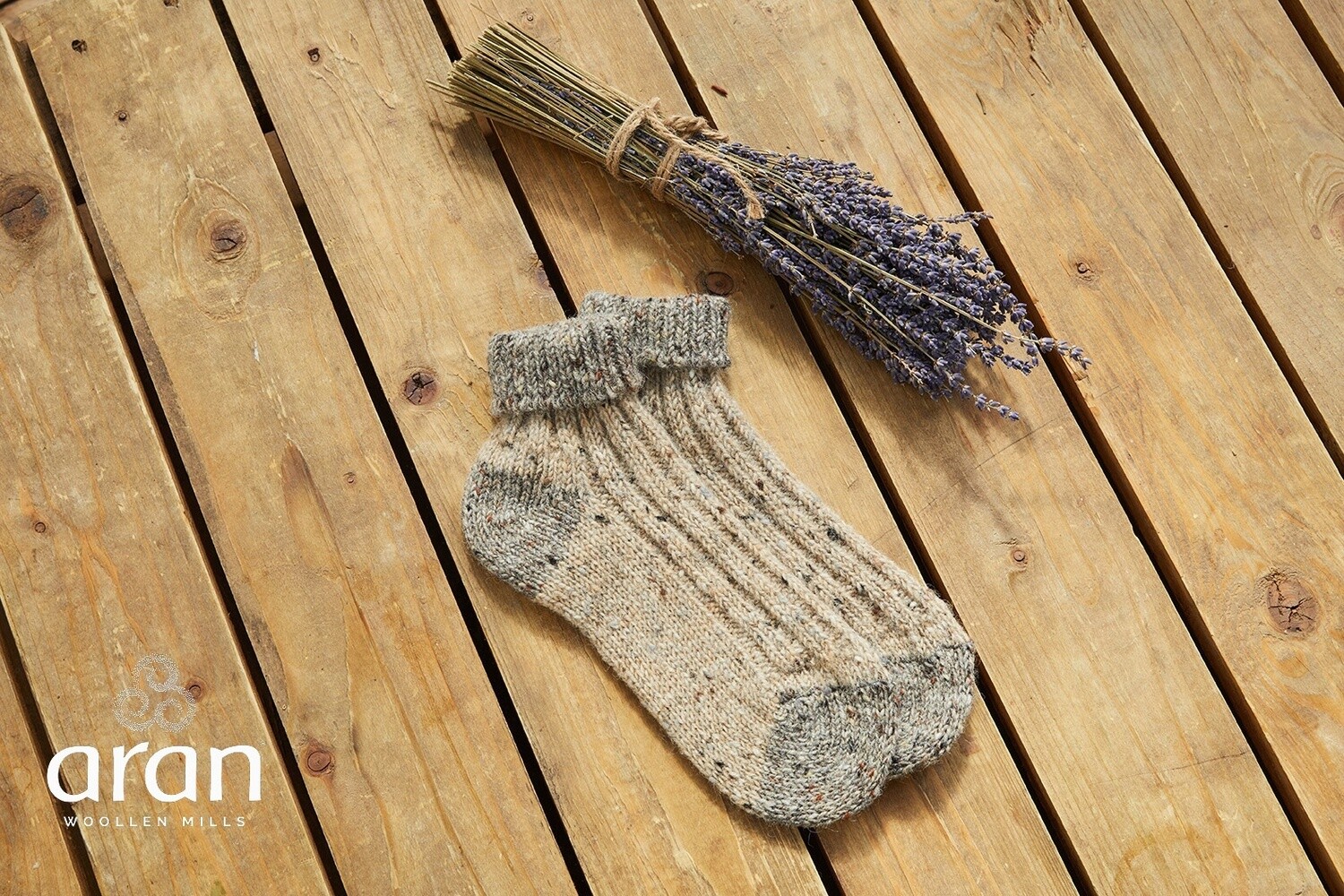 Ladies Donegal Yarn Ankle Socks