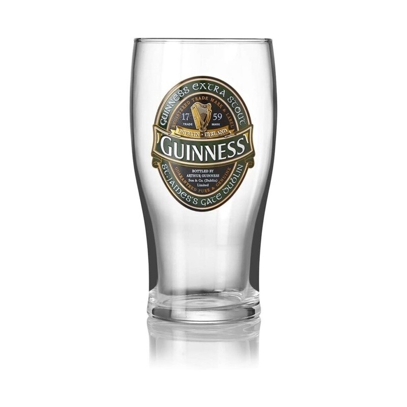 Guinness Green Label Pint Glass