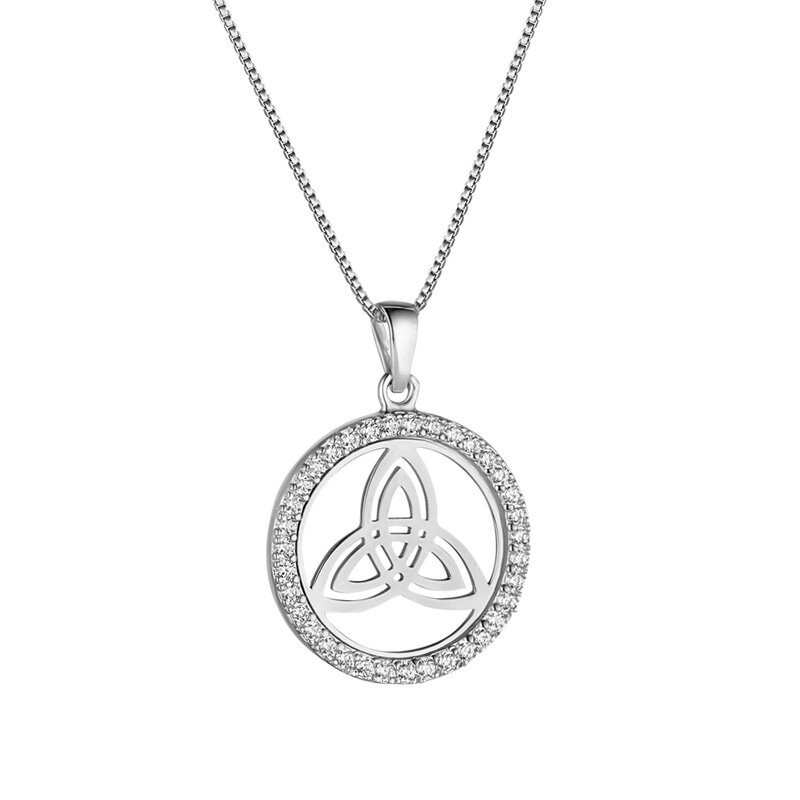 Circle with Trinity necklace