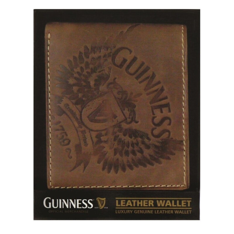 Guinness Wings Collection Brown Leather Wallet