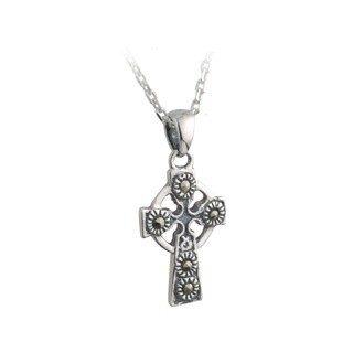 Small Celtic Cross with Marcasite pendant