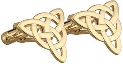 Celtic Trinity Cuff Links-Gold Plated