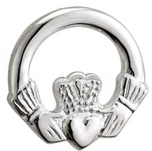 Claddagh Stud earrings-Sterling Silver