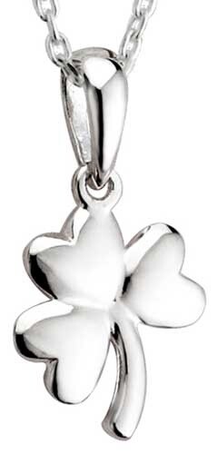 Small Shamrock necklace-Sterling Silver