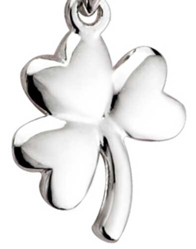 Small Shamrock necklace-Sterling Silver