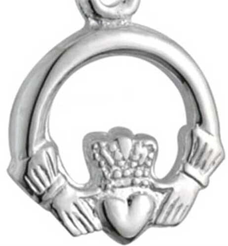 Small Claddagh necklace-Sterling Silver