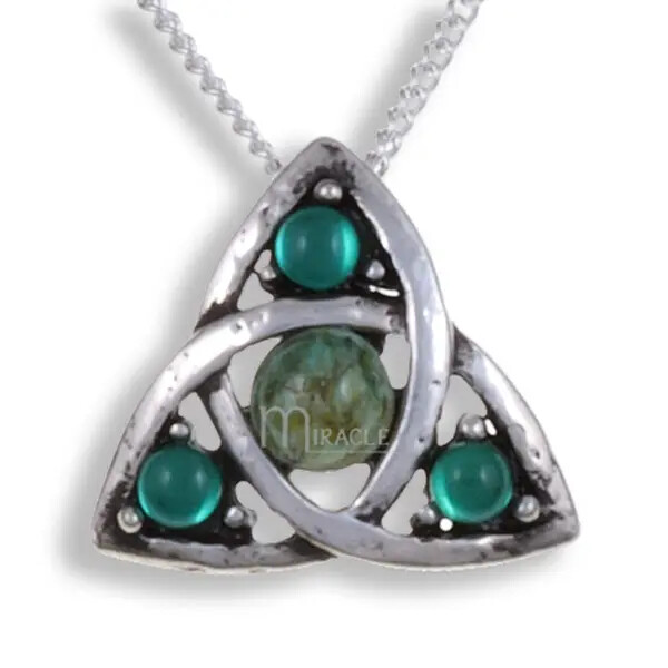 Miracle Love Knot Pendant - Emerald