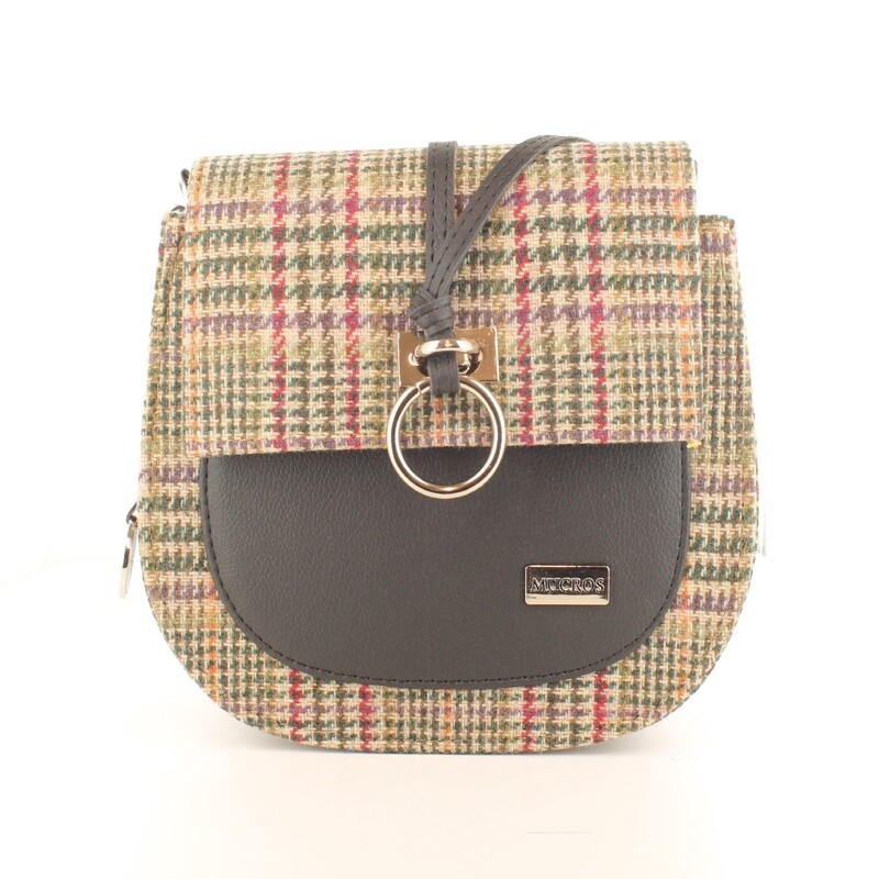 Grace Tweed Purse - Beige Green Red Check