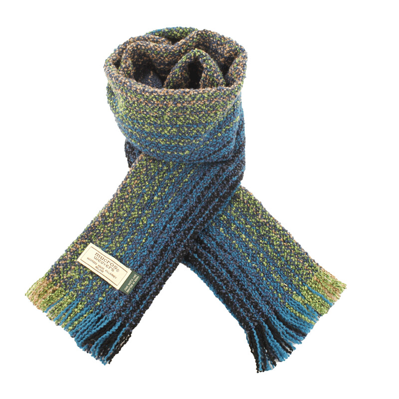 Merino Wool &amp; Cashmere Skellig Scarf - Teal Green