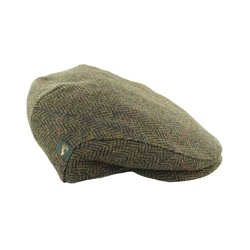 Trinity Cap - Green Herringbone-Col.27