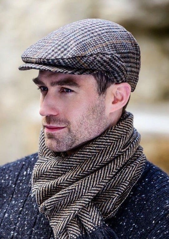 Trinity Cap -Brown Houndstooth (52)