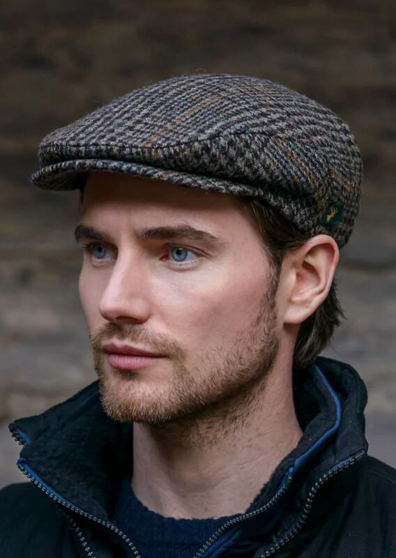 Trinity Cap -Brown Houndstooth- Col. 52