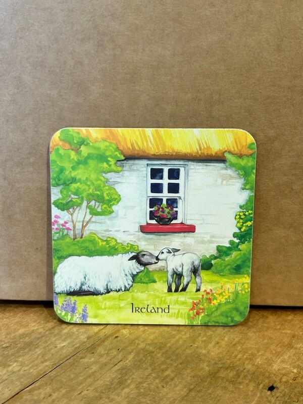 Ireland Coaster - Sheep & Lamb #1