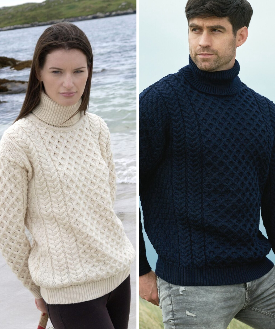Unisex Carrick Merino Polo Neck Sweater