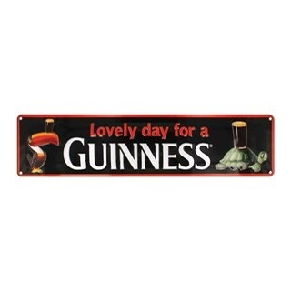 Lovely Day for a Guinness-Metal Sign