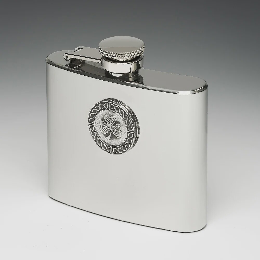Stainless Steel Flask Pewter Design - assorted